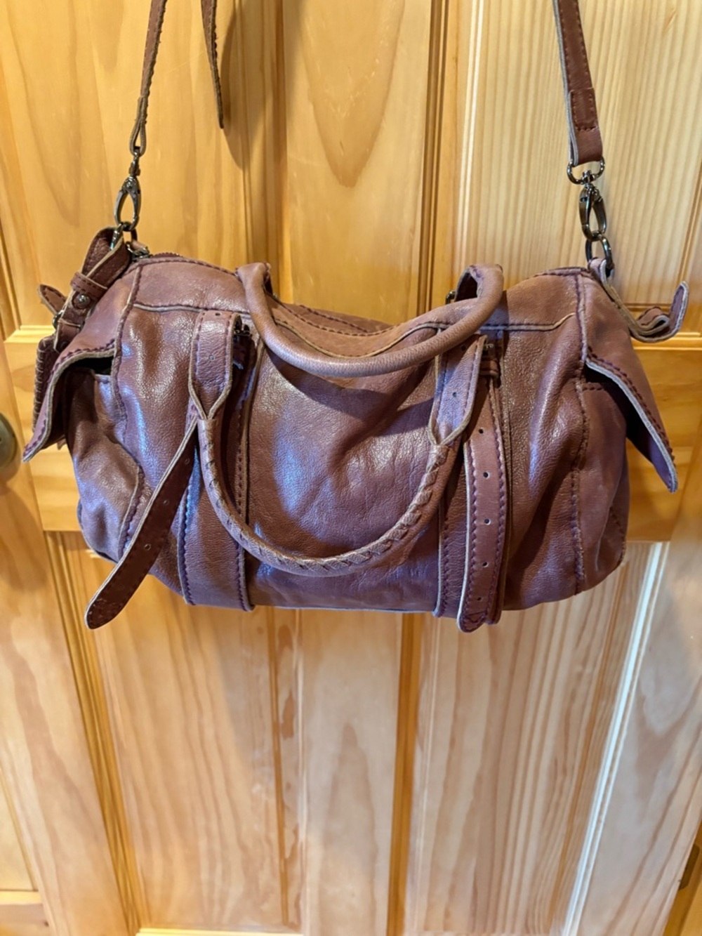 Isabella Fiore leather handbag brown - Picture 3 of 16